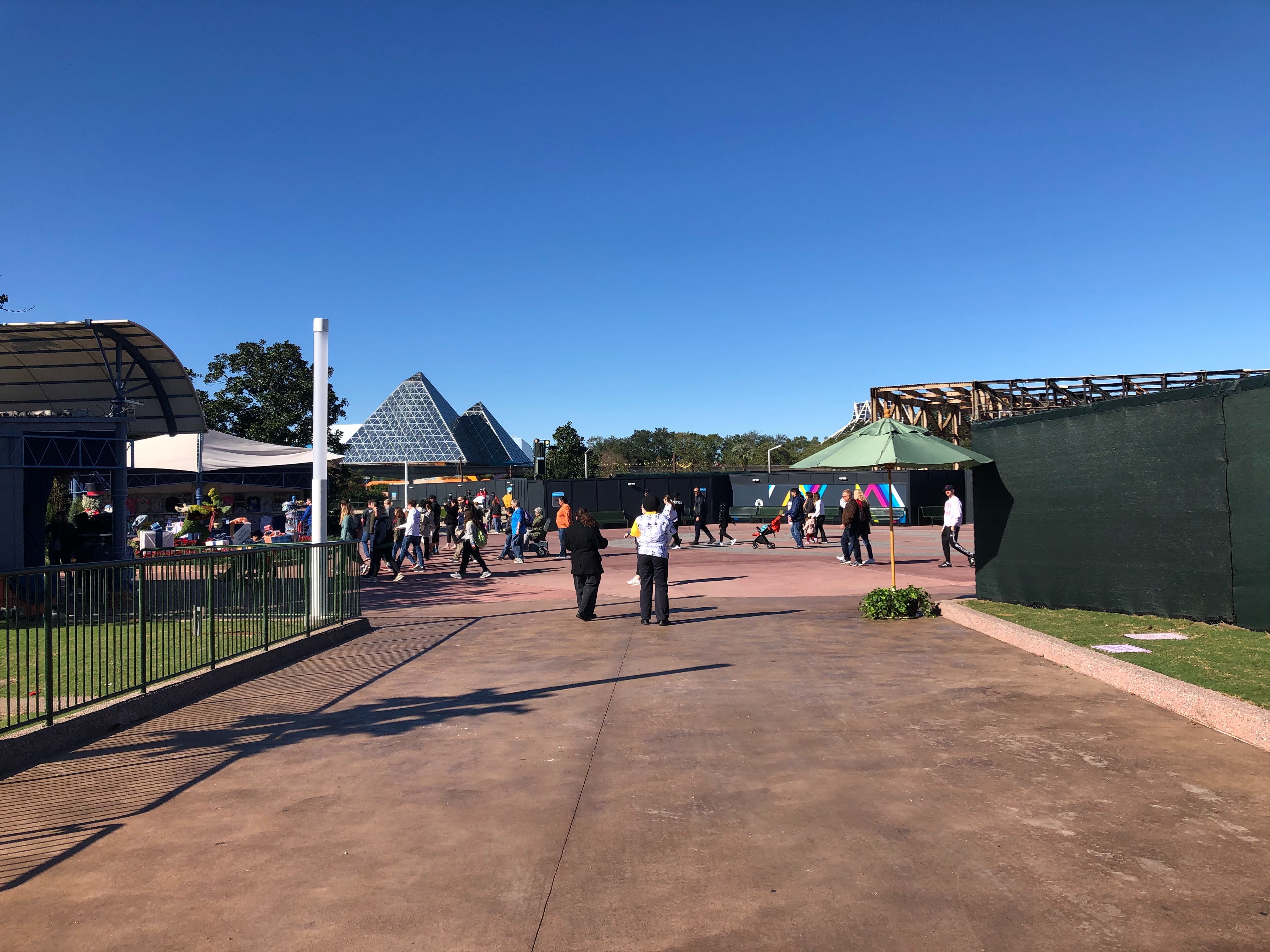 PHOTOS New Pathway Near Innoventions East at EPCOT Partially Open