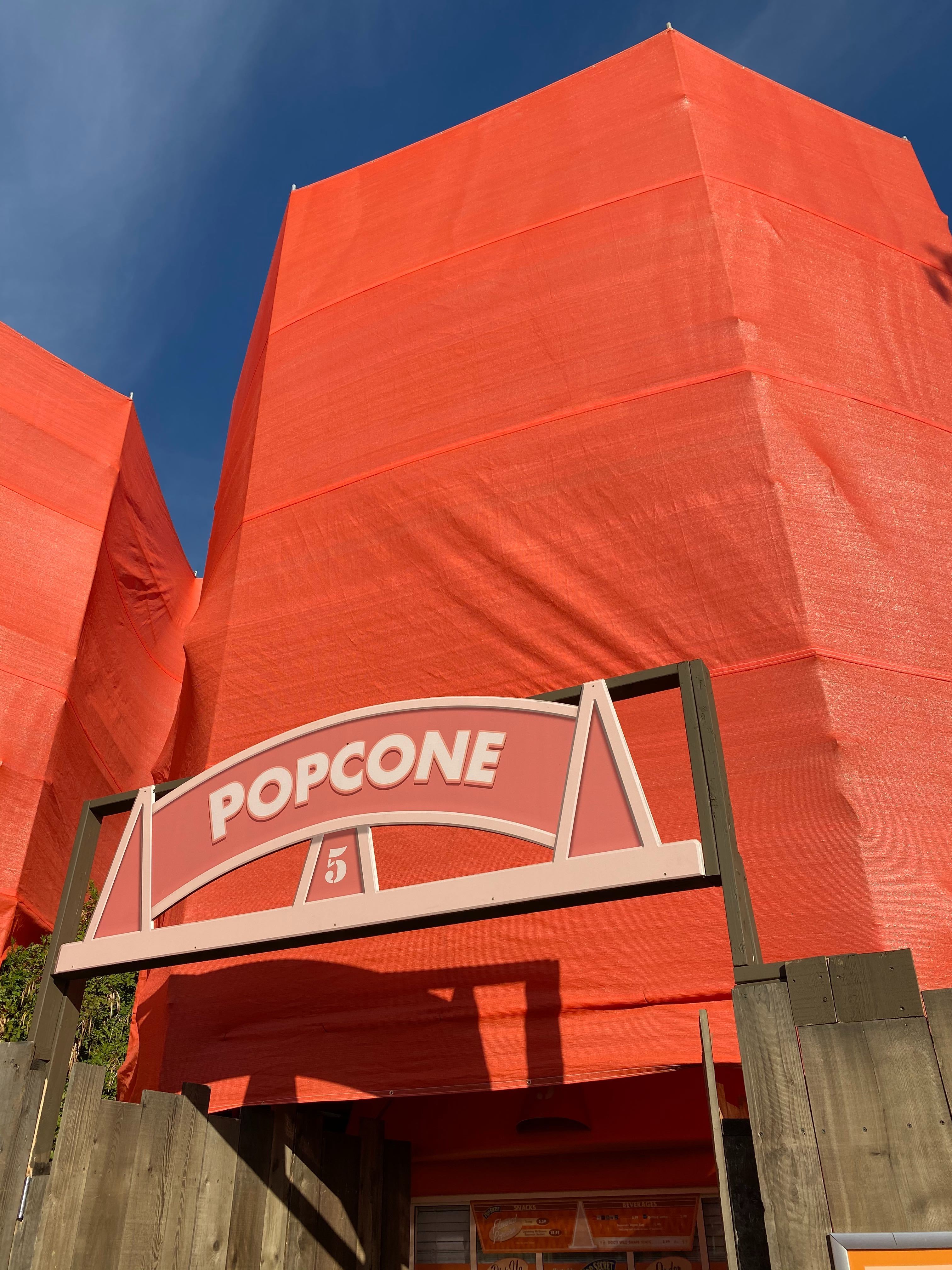 PHOTOS: Scaffolding Erected Around Cones of Cozy Cone ...