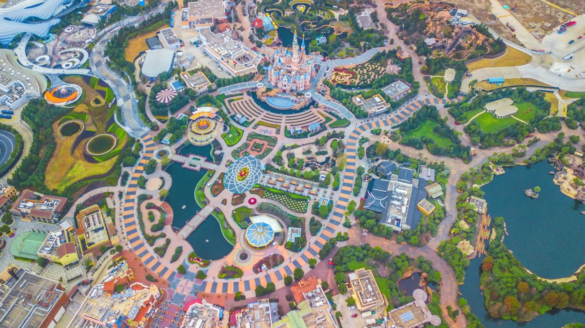 PHOTOS: New Aerial Drone Pictures Show Empty Shanghai Disneyland ...