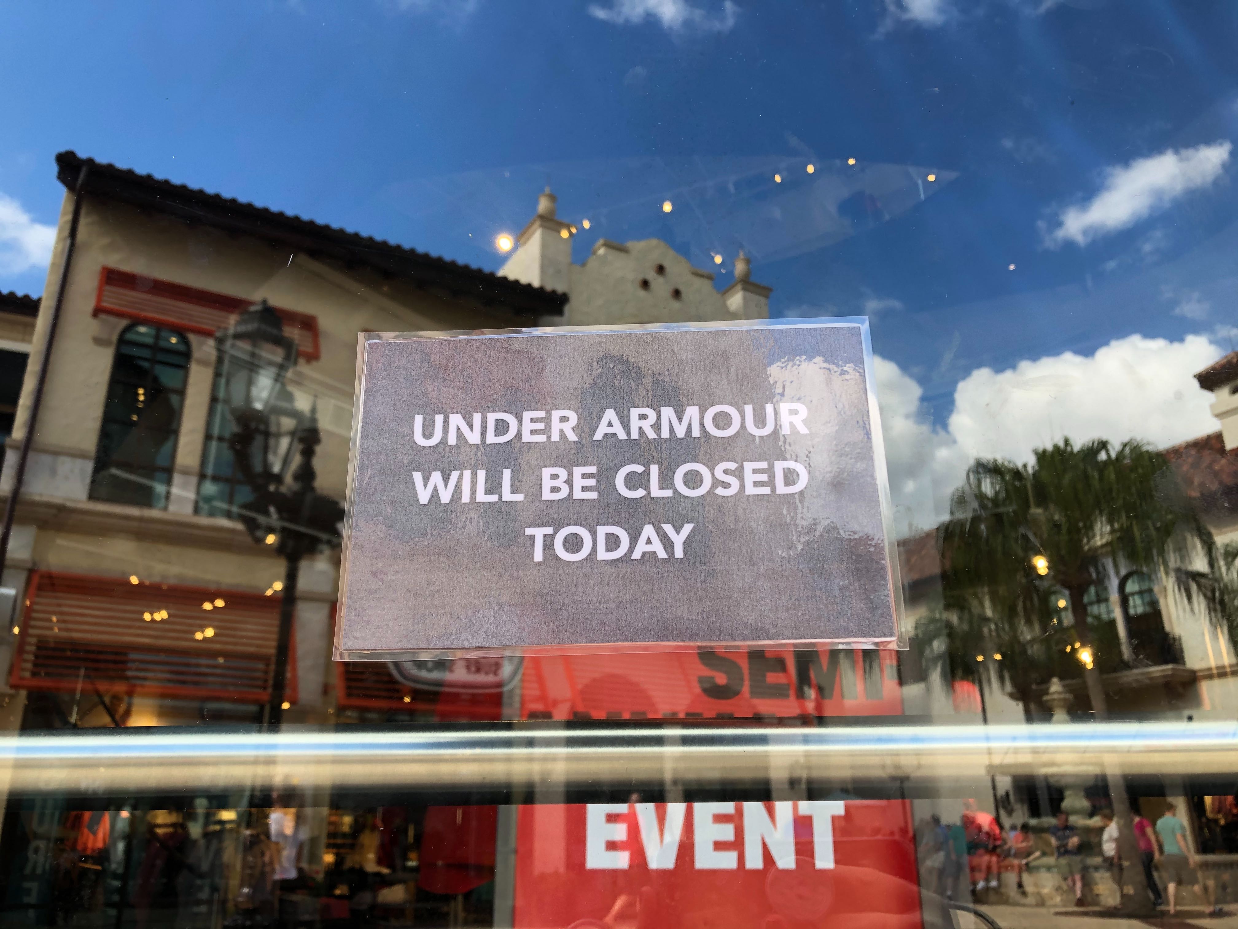 PHOTOS Under Armour Closed at Disney Springs In Wake of Recent
