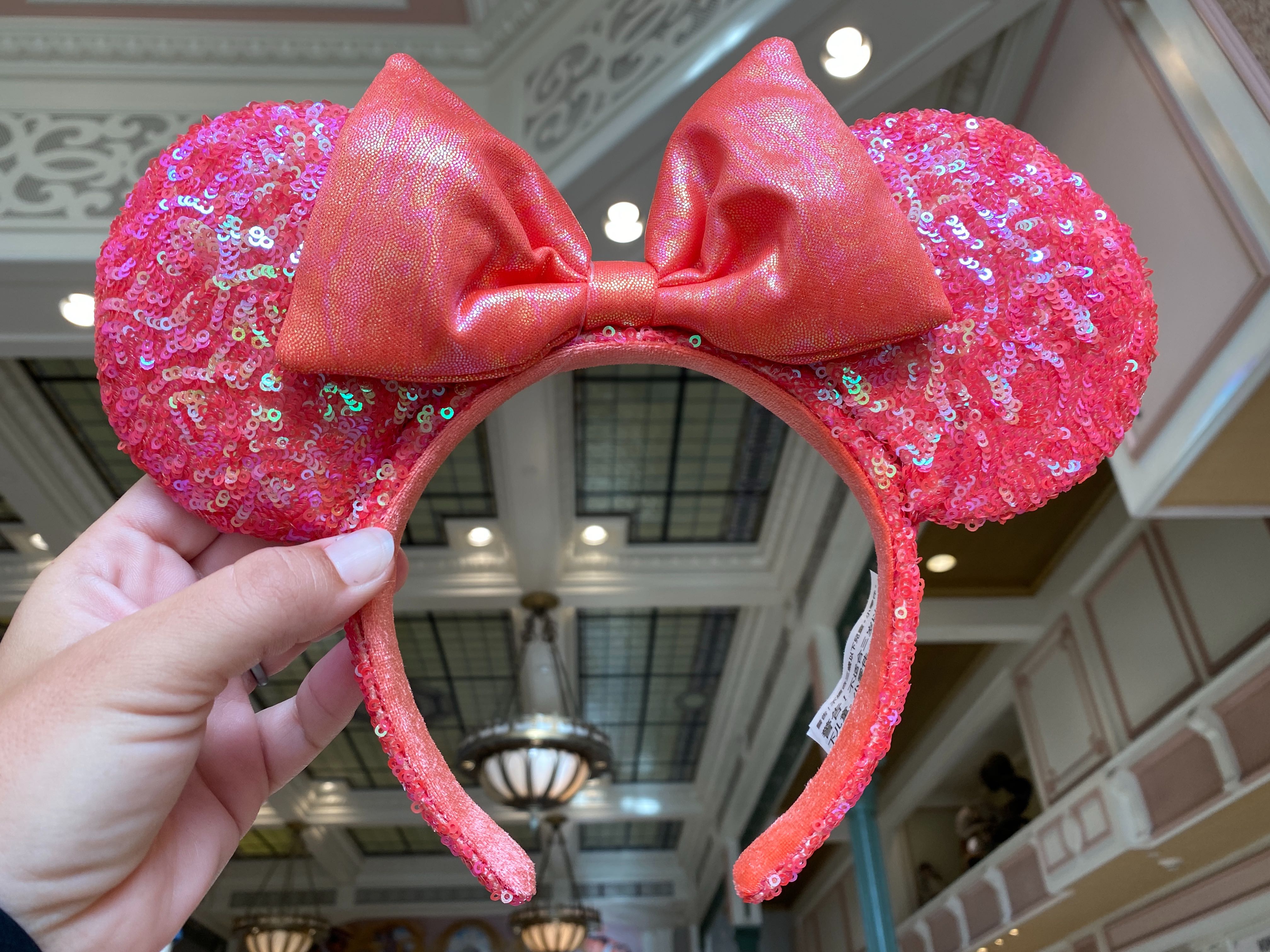 PHOTOS: New Coral Sequin Minnie Mouse Ear Headband Swims Into Walt ...