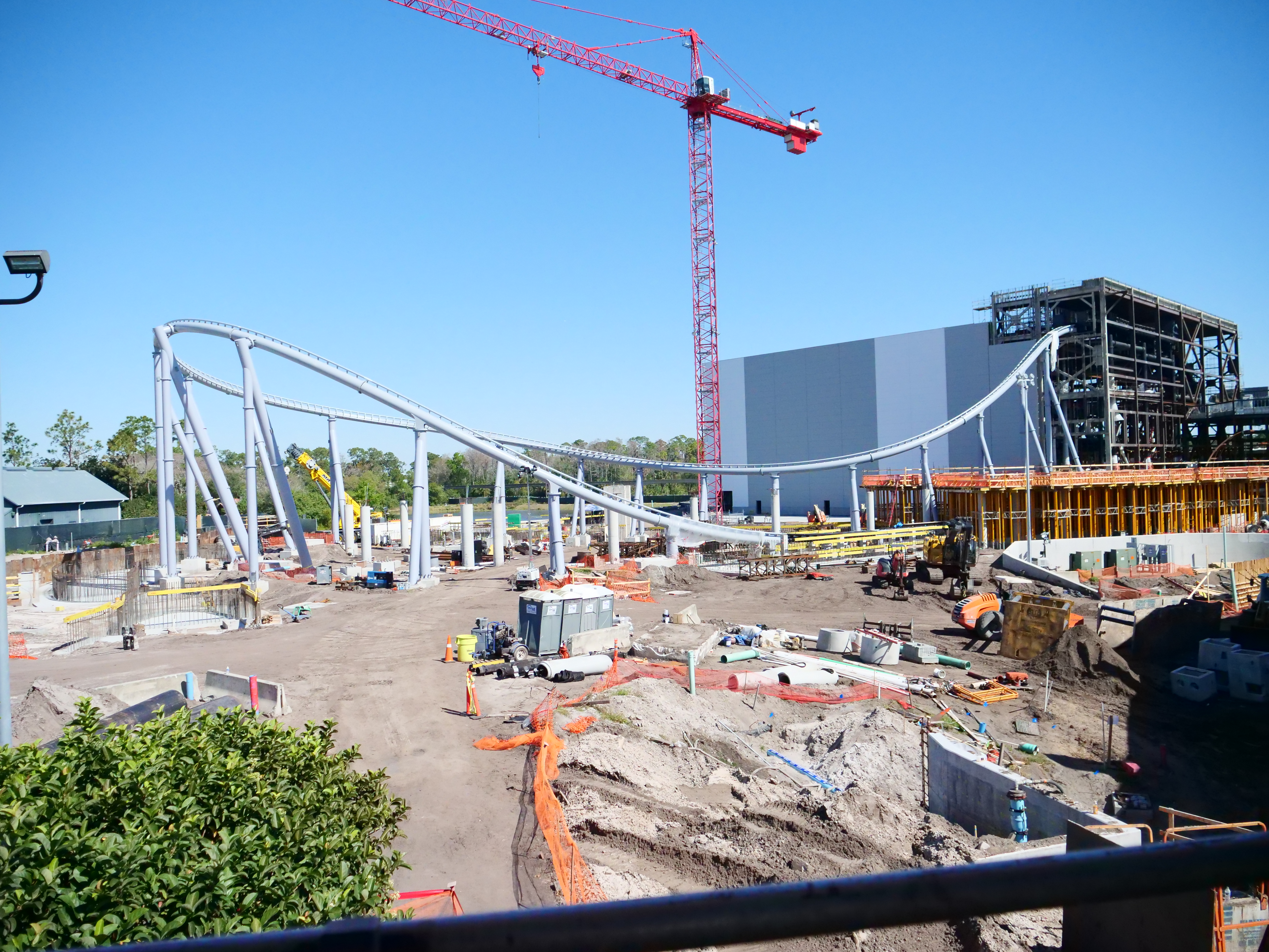 TRON Lightcycle Run Construction