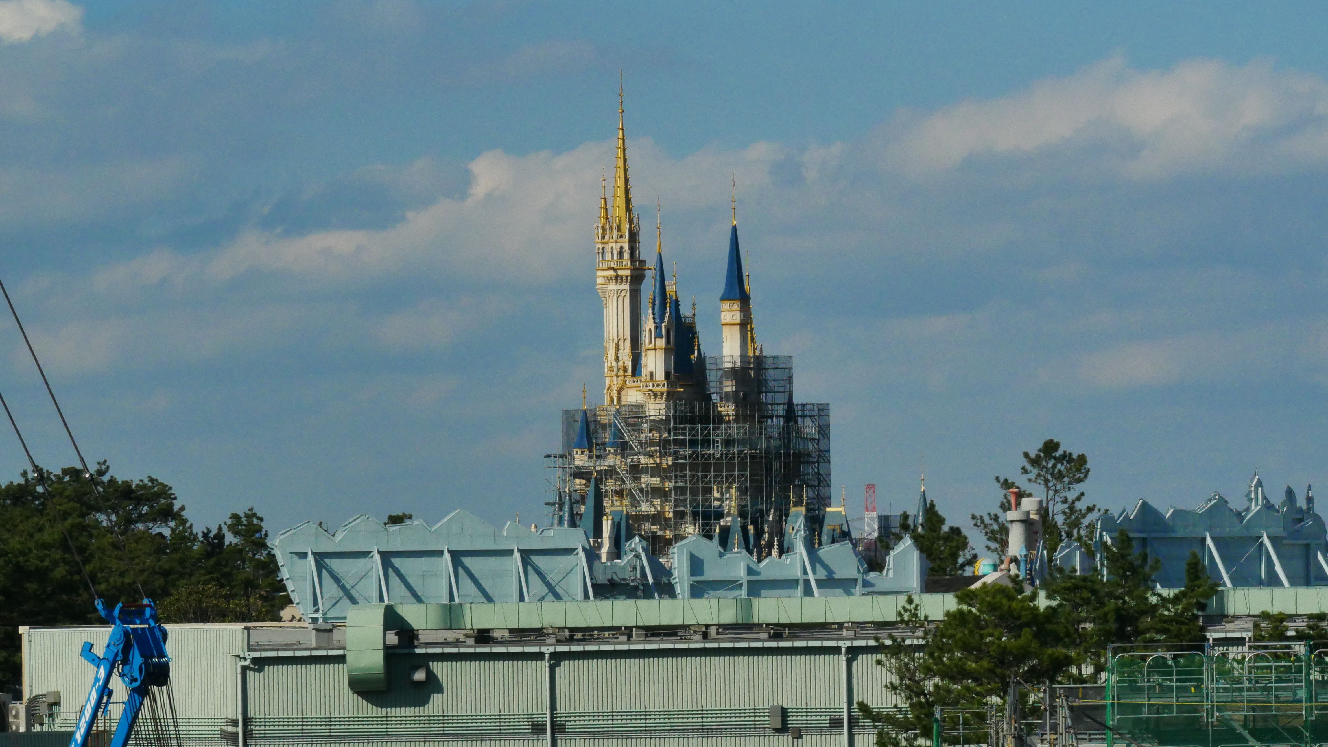 Photos Cinderella Castle Construction Wrapping Up At Tokyo