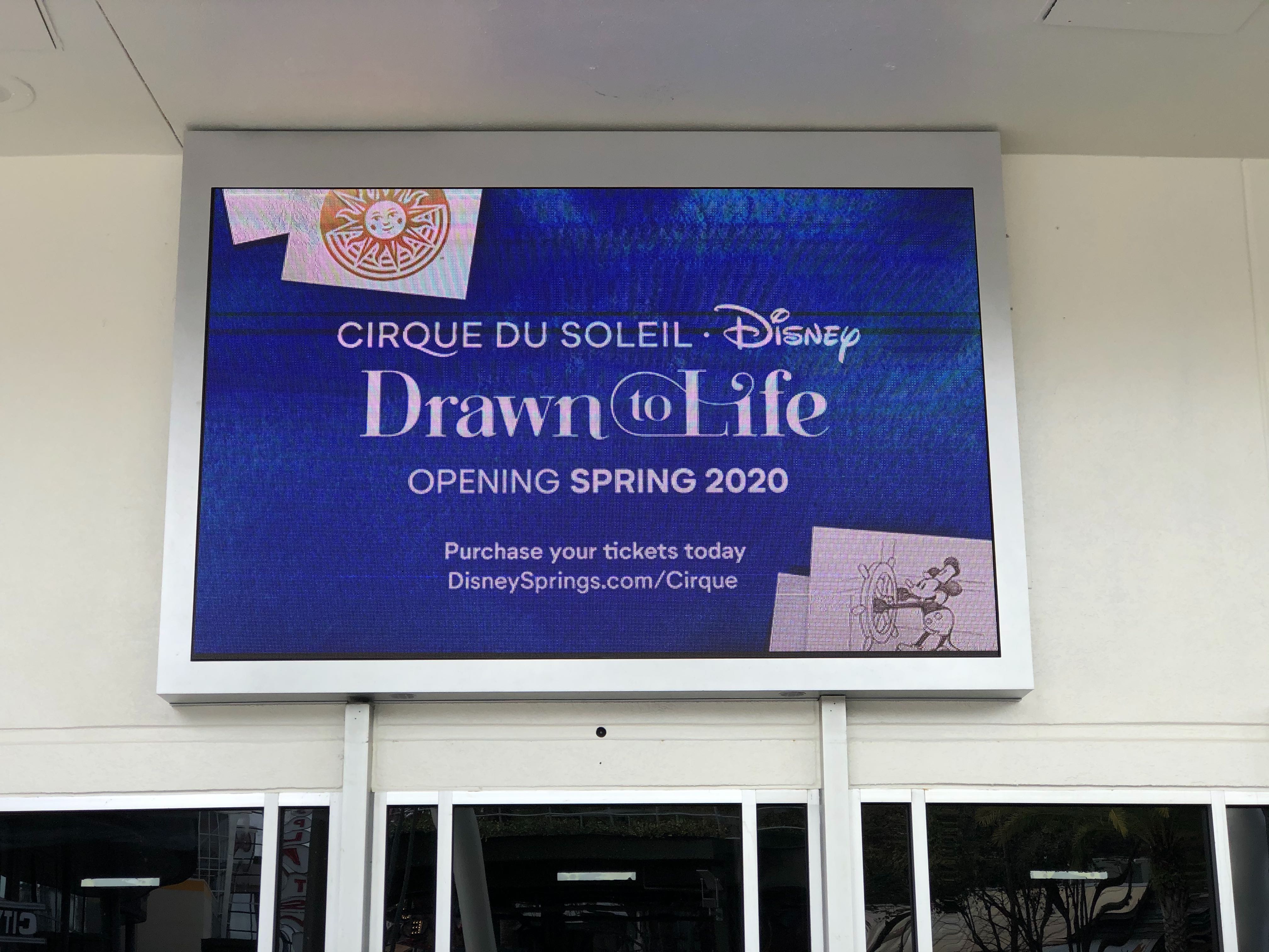 cirqu du soleil drawn to life disney springs progress march 9 2020 5