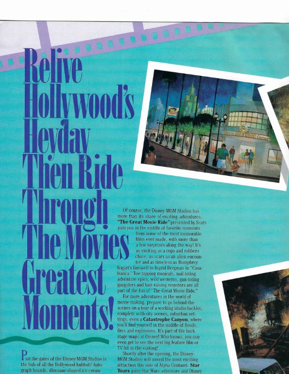 Disney MGM Studios SneakPreviewGuide Page 10 small
