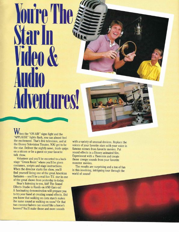 Disney MGM Studios SneakPreviewGuide Page 13 small