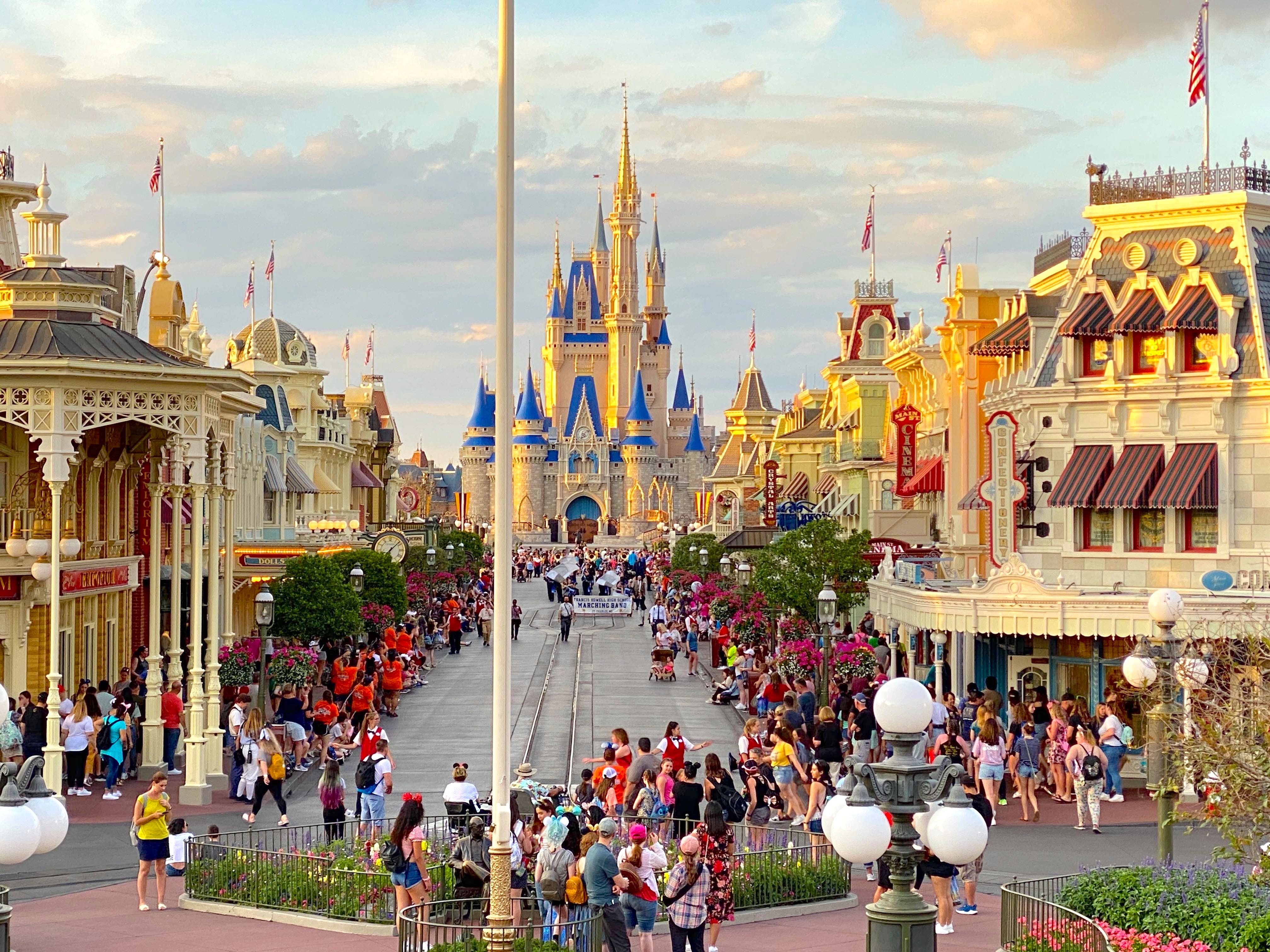 magic kingdom main street closure cinderella castle