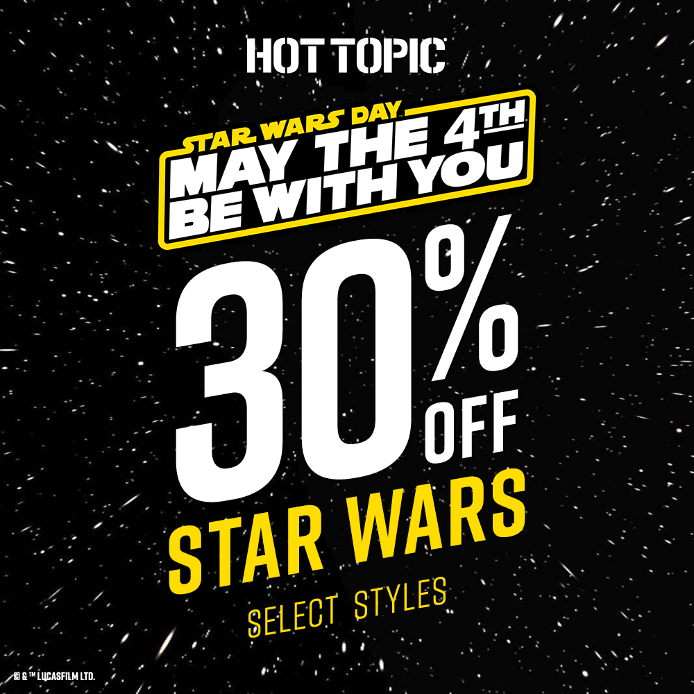 may the fourth hot topic deal