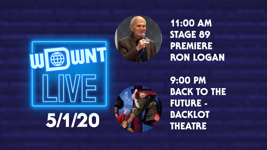 Today On Wdwnt Live Former Vp Of Walt Disney Entertainment Ron Logan On The Disney Mgm Studios Grand Opening And More At 11 00 Am Plus Back To The Future Live On The Backlot