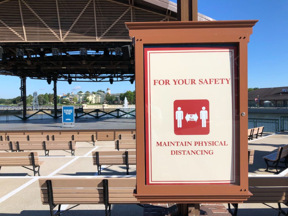 Disney Springs 5 20 20 ampitheater signs