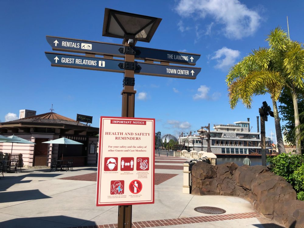 Disney Springs 5 20 20 directional signs