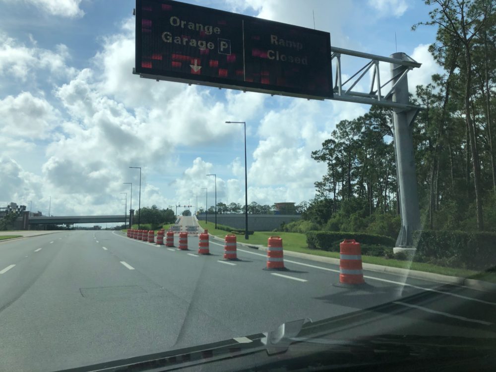 Disney Springs 5 23 20 Closed Orange Garage Ramp