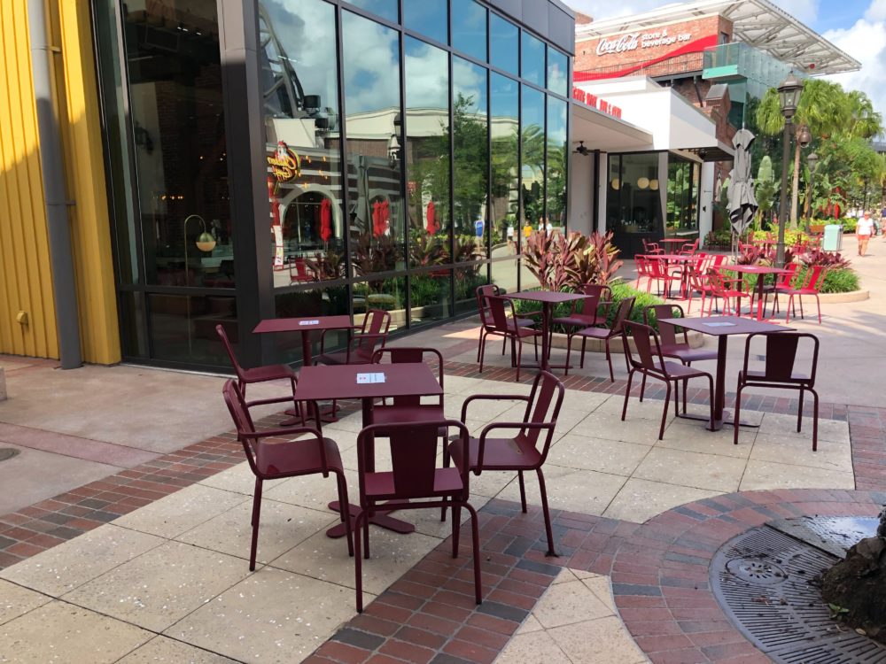 Disney Springs 5 23 20 Wolfgang Puck Outdoor Seating