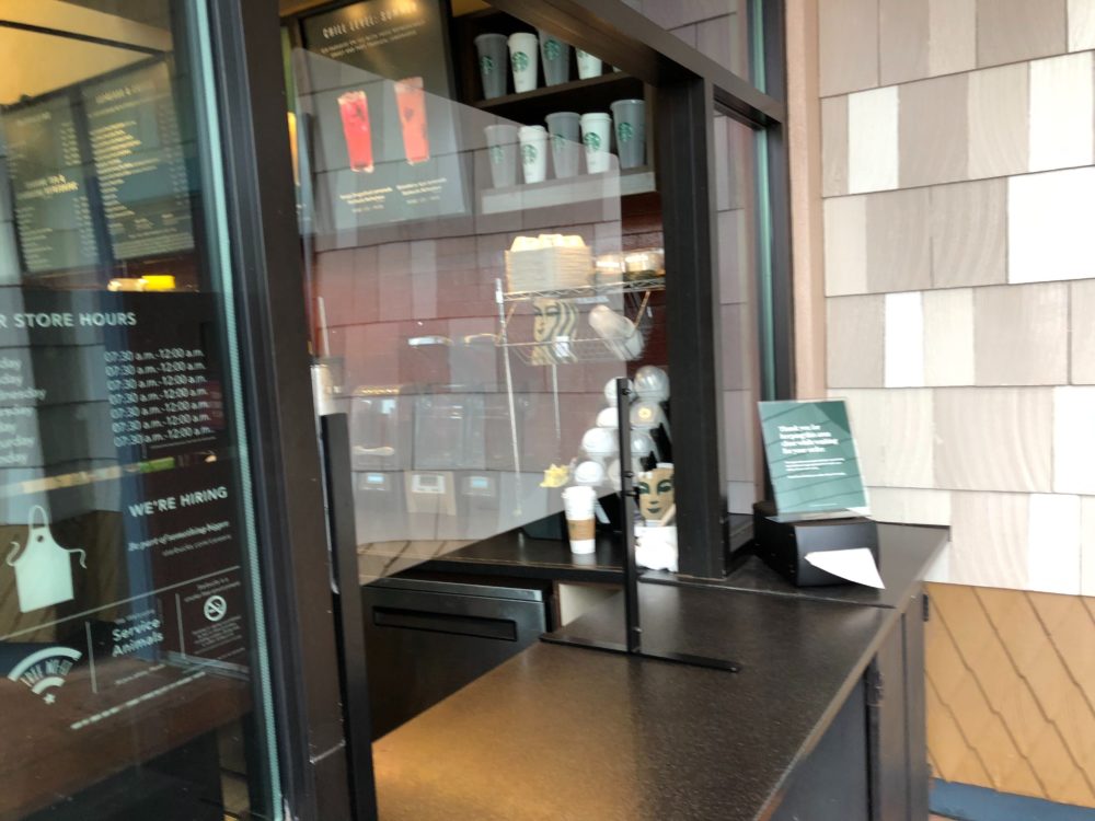 Disney Springs 5 25 20 Starbucks window