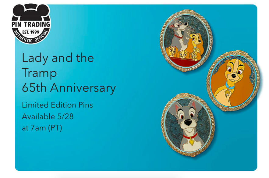 Lady and the tramp pins1