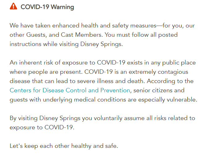Springs COVID warning