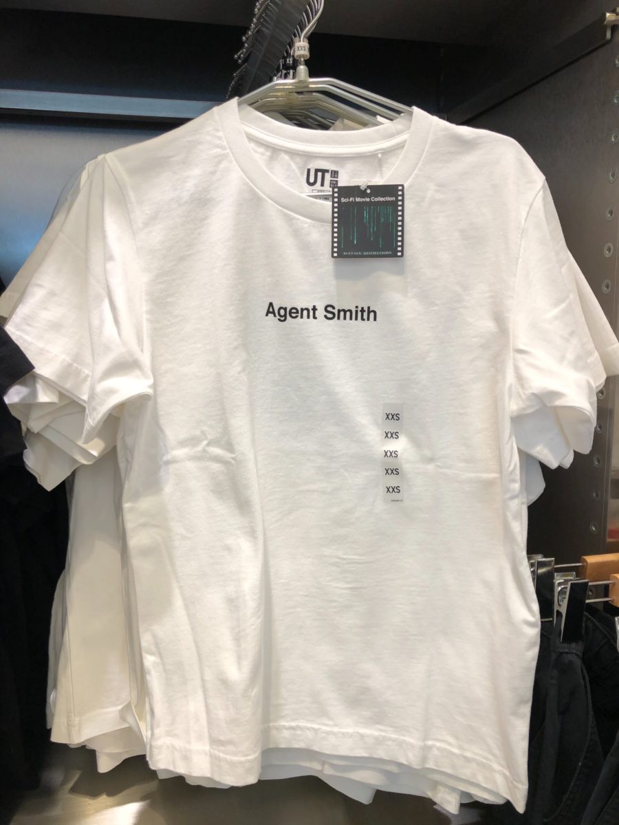 Uniqlo SciFi Shirts matrix white