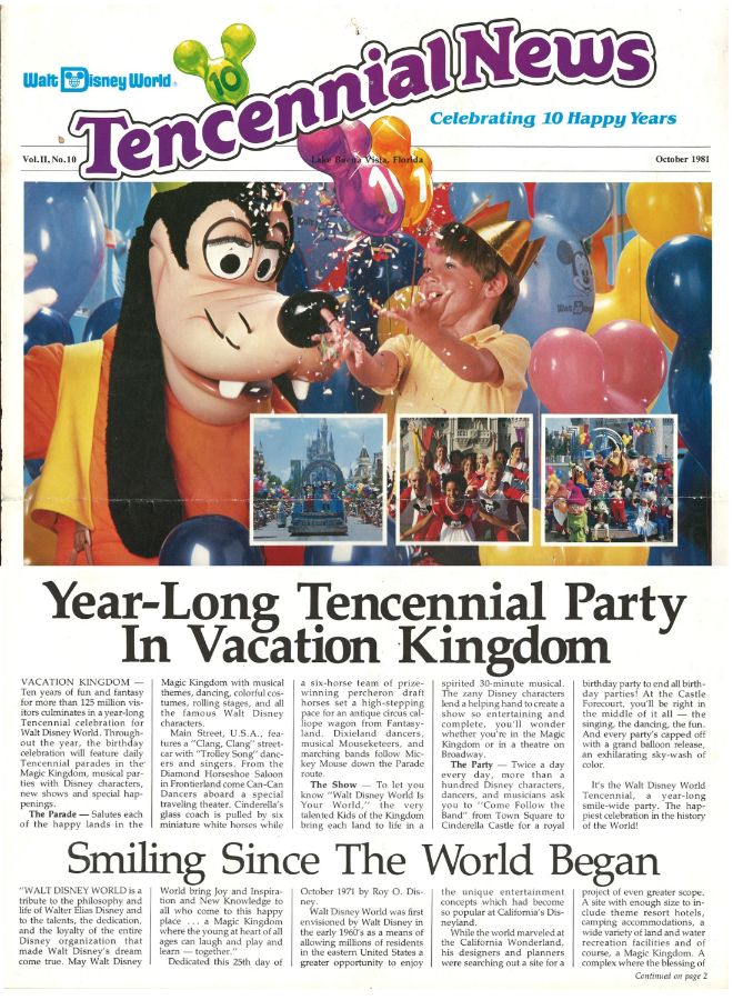 Disney World On Newspaper Disney World On Newspaper