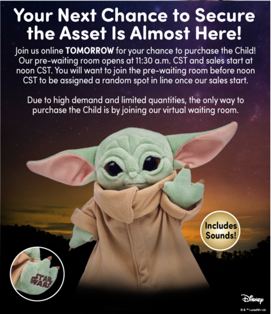 build a bear baby yoda the child