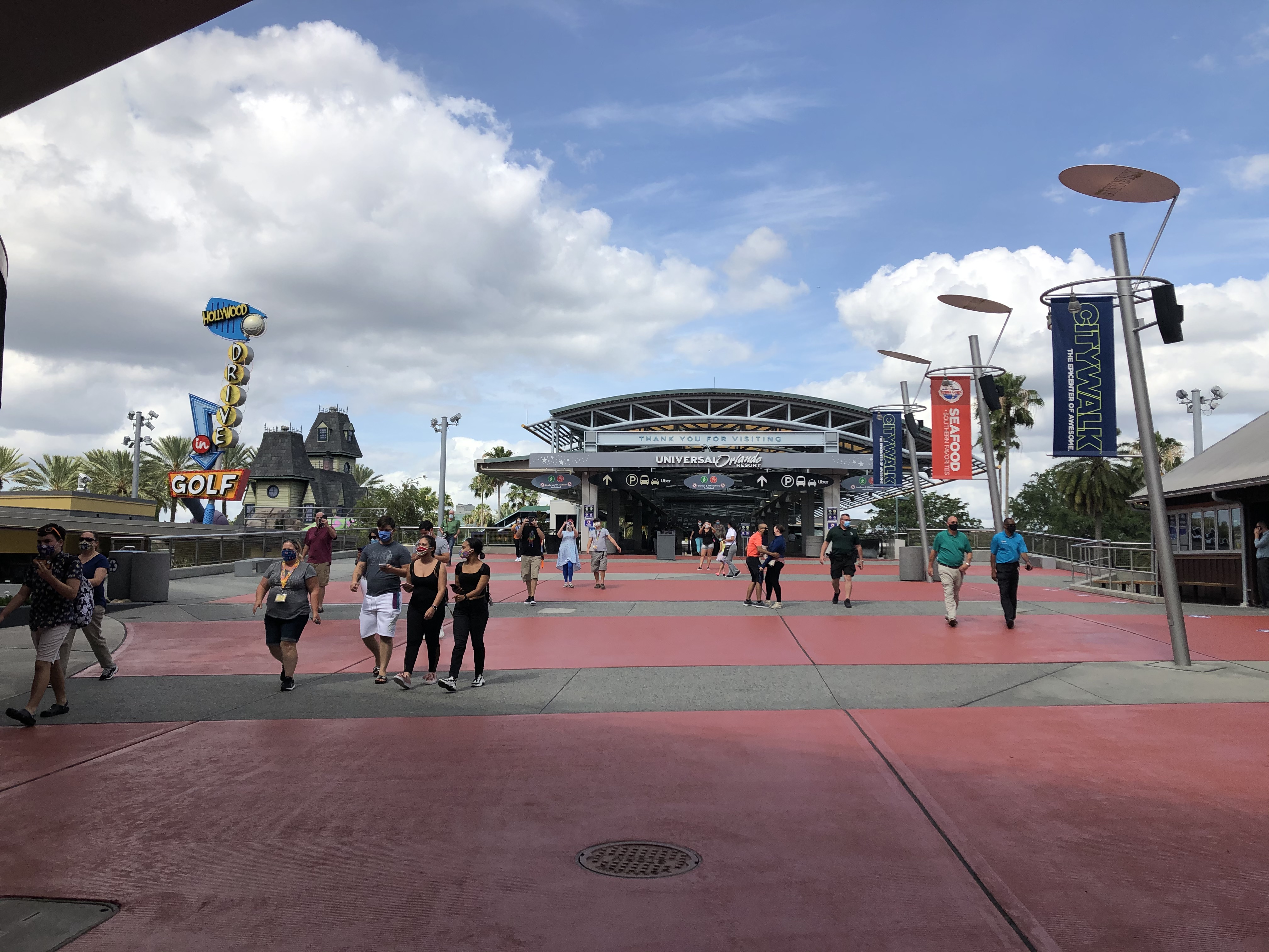 citywalk universal orlando reopening covid 19 temperature checks social distancing may 14 56