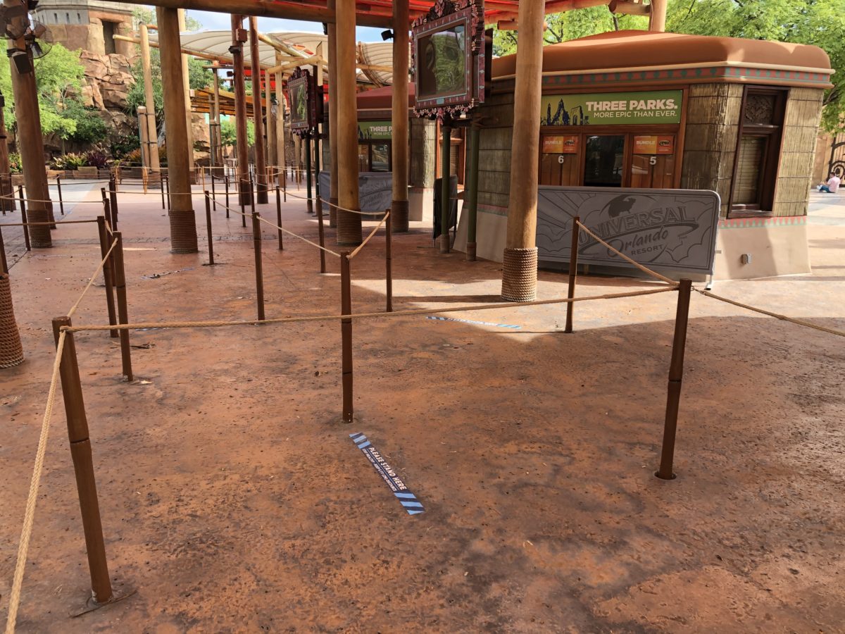 Ticket Windows Islands of Adventure Spacing