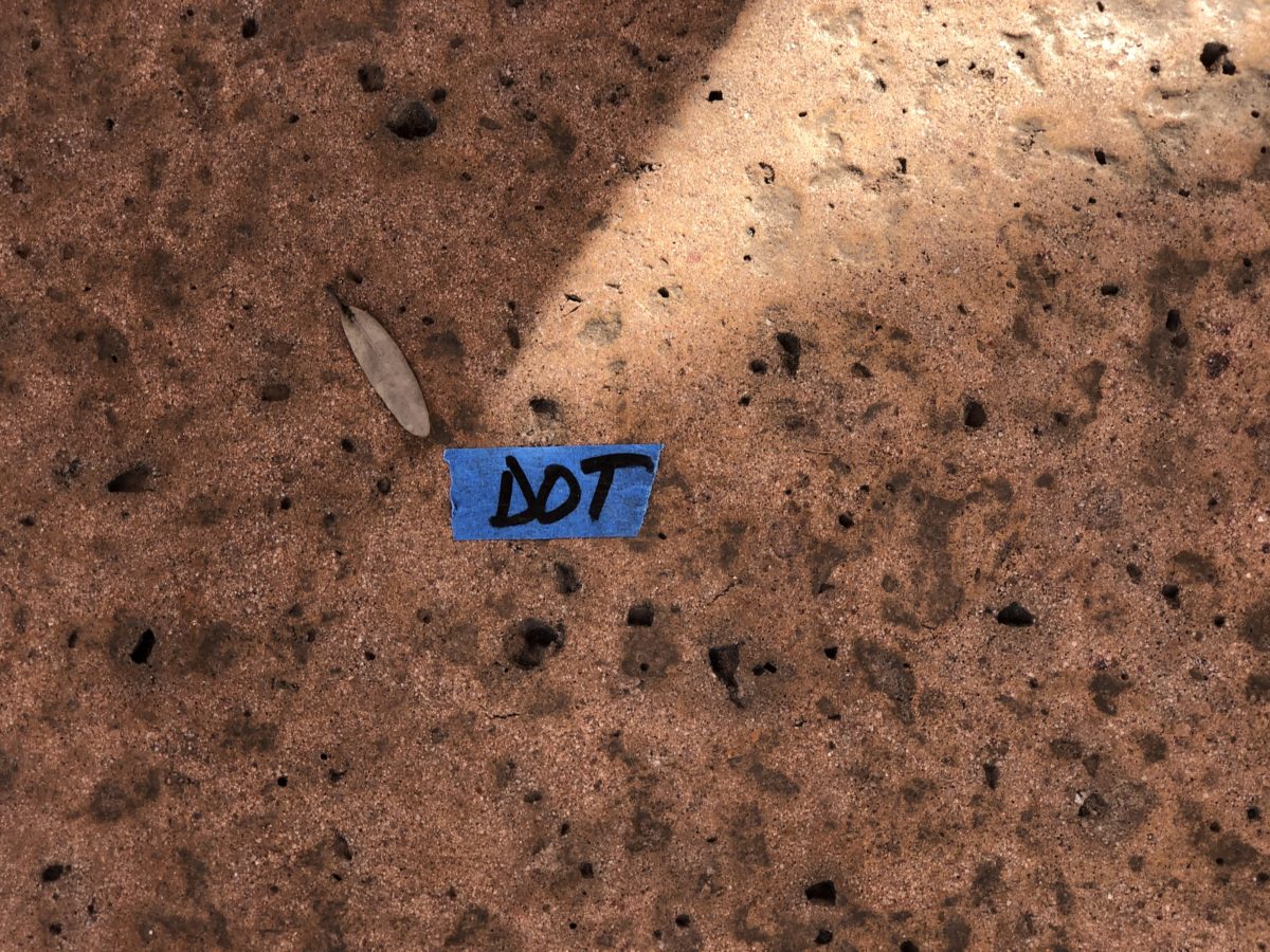 Dot Tape on Ground
