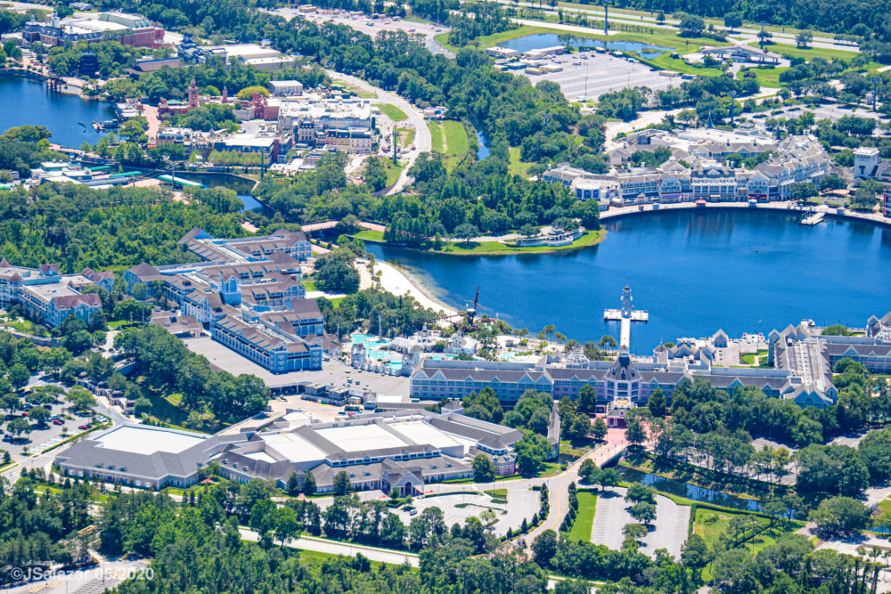 epcot area resorts boardwalk yacht beach club overview aerial photos may 2020 jonathan michael salazar c 2