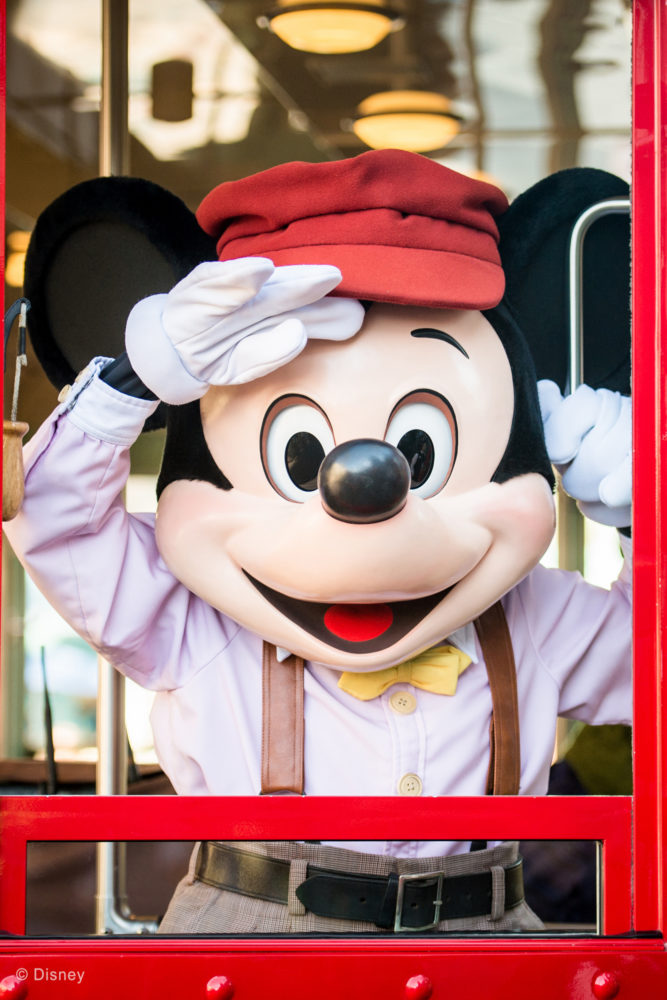 free disneyland photopass wallpaper mickey mouse red car trolley