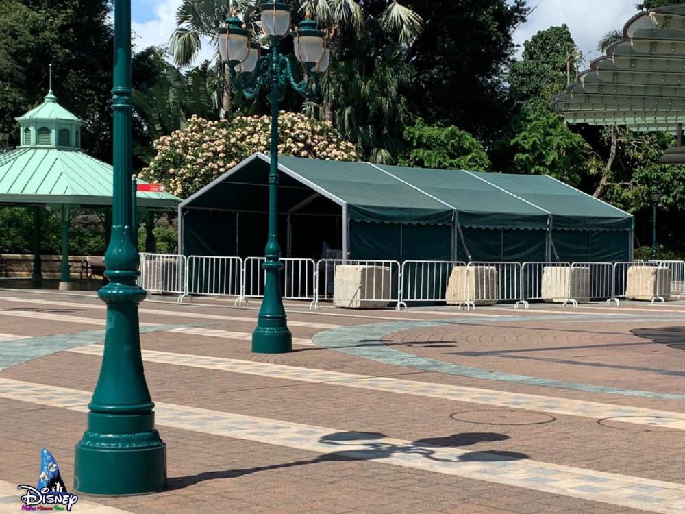 hong kong disneyland screening tents relocated mtr station 2