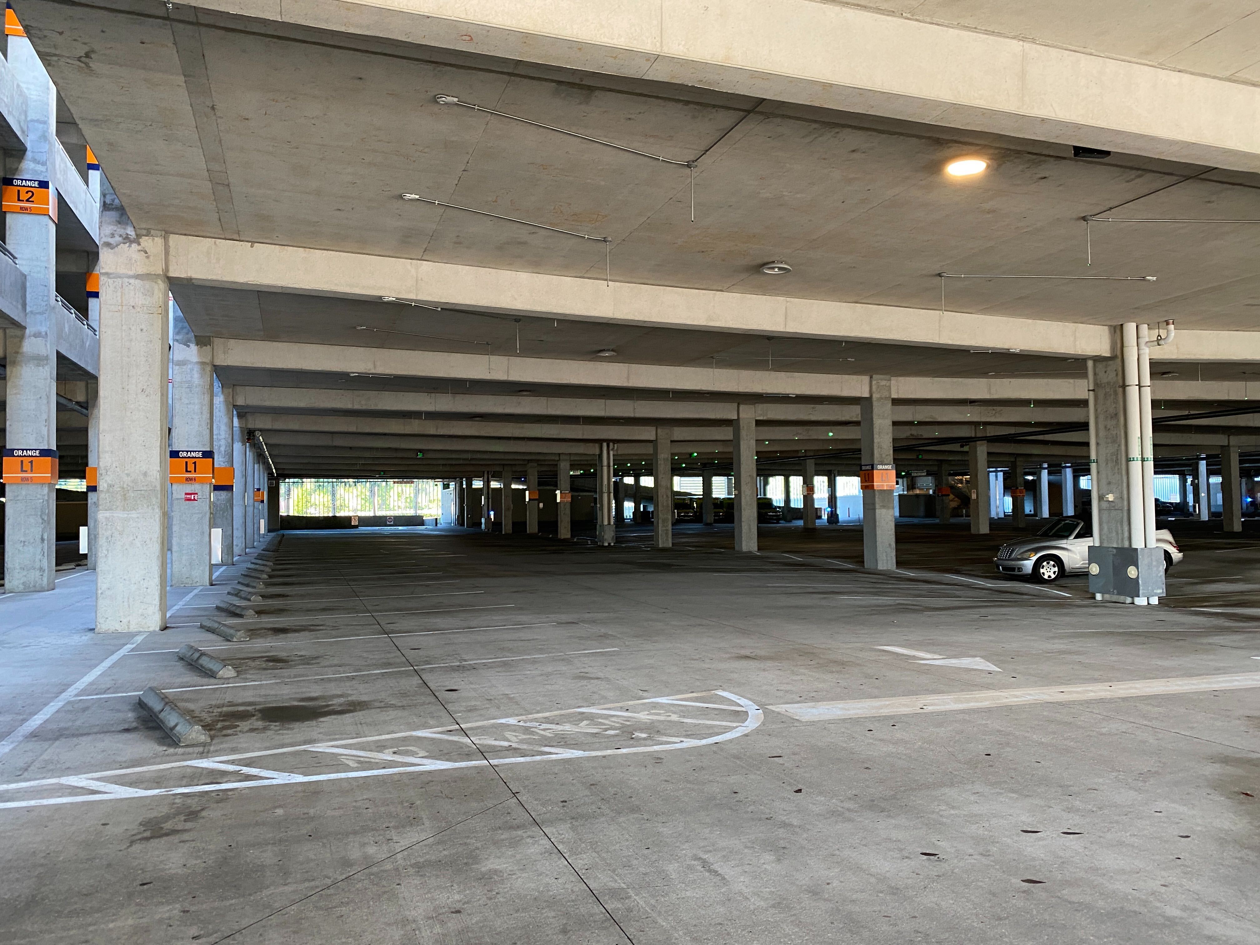 orange garage parking disney springs temperature screening reopening may 20 14