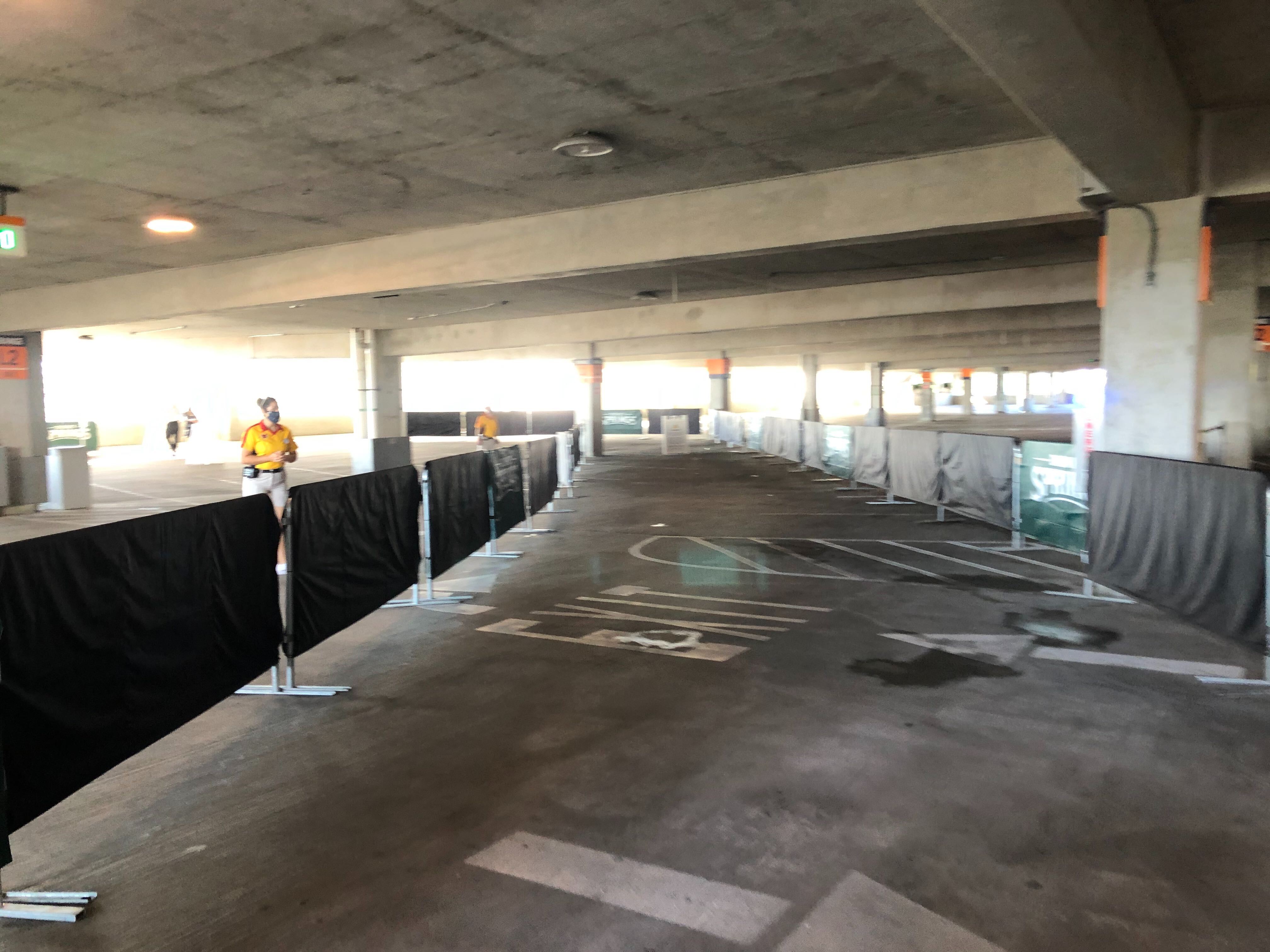 orange garage parking disney springs temperature screening reopening may 20 5