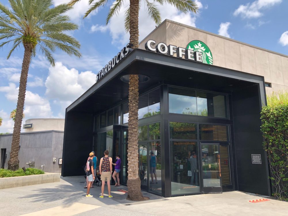 Starbucks at West Side at Disney Springs Reopens with New Social Distance Procedures 