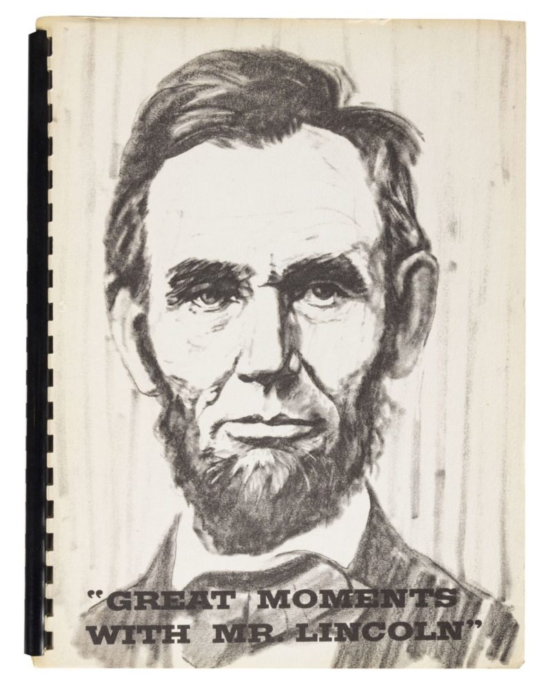 van eaton auction may 2020 disneyland great moments with mr. lincoln cast manual 1
