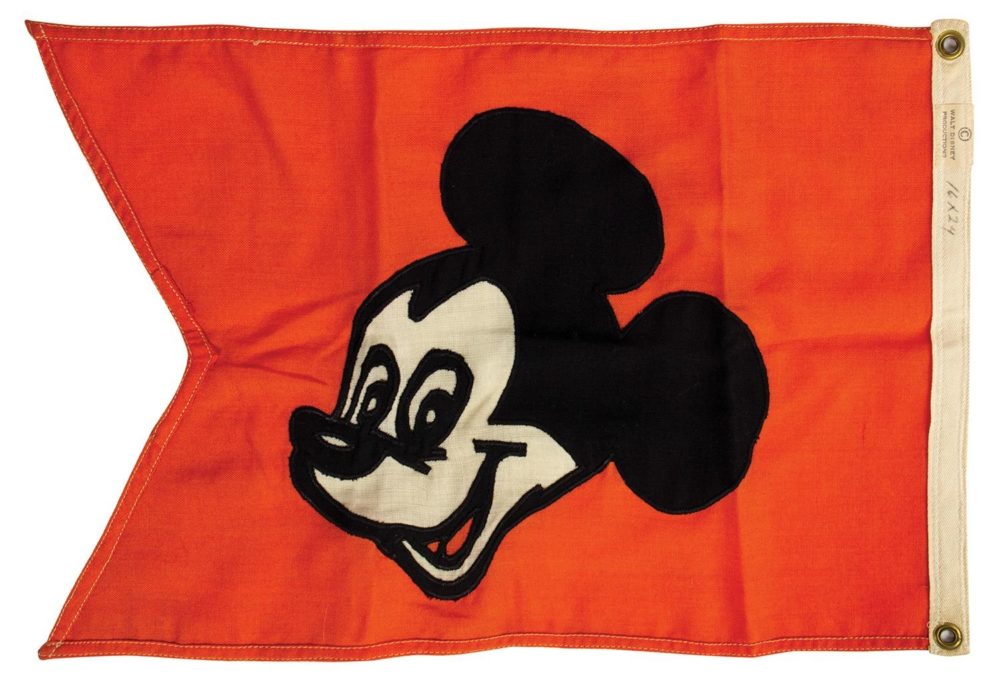 van eaton auction may 2020 disneyland mickey mouse main street station flag 2