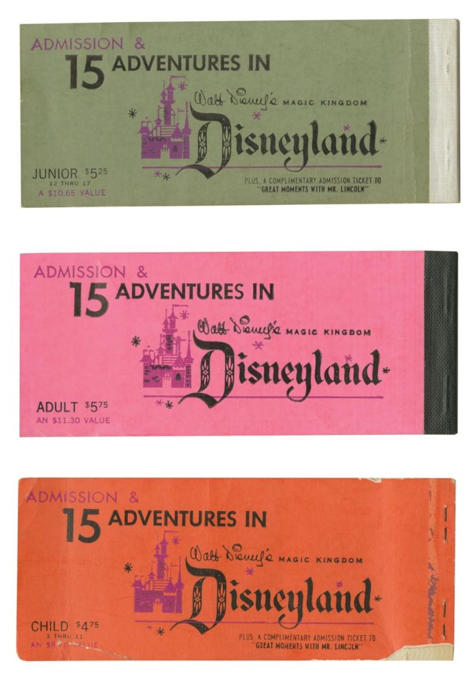 van eaton auction may 2020 disneyland milt albright ticket books 2