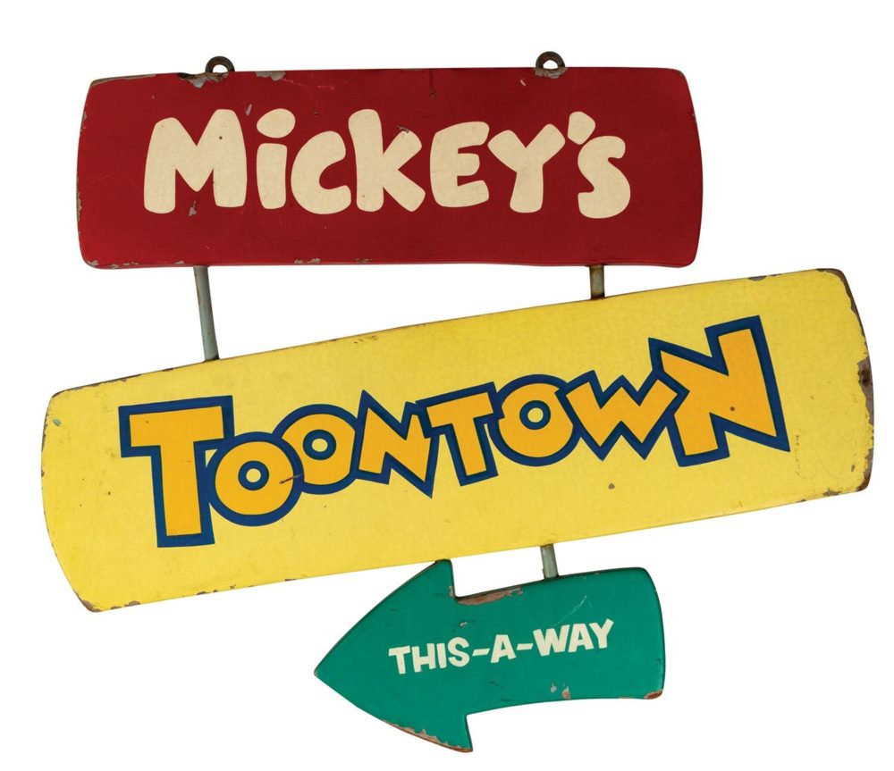 van eaton auction may 2020 mickeys toontown sign 2