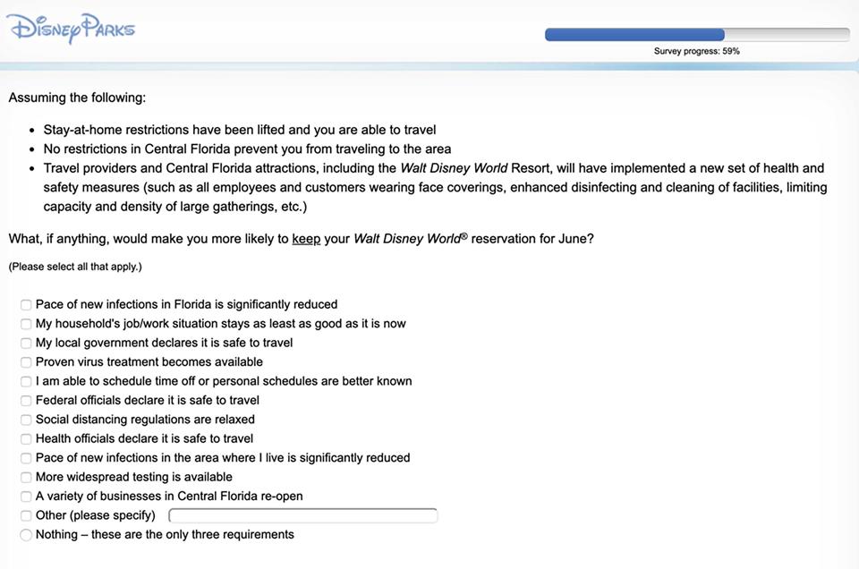 wdw reopening survey wdwmagic forum 1