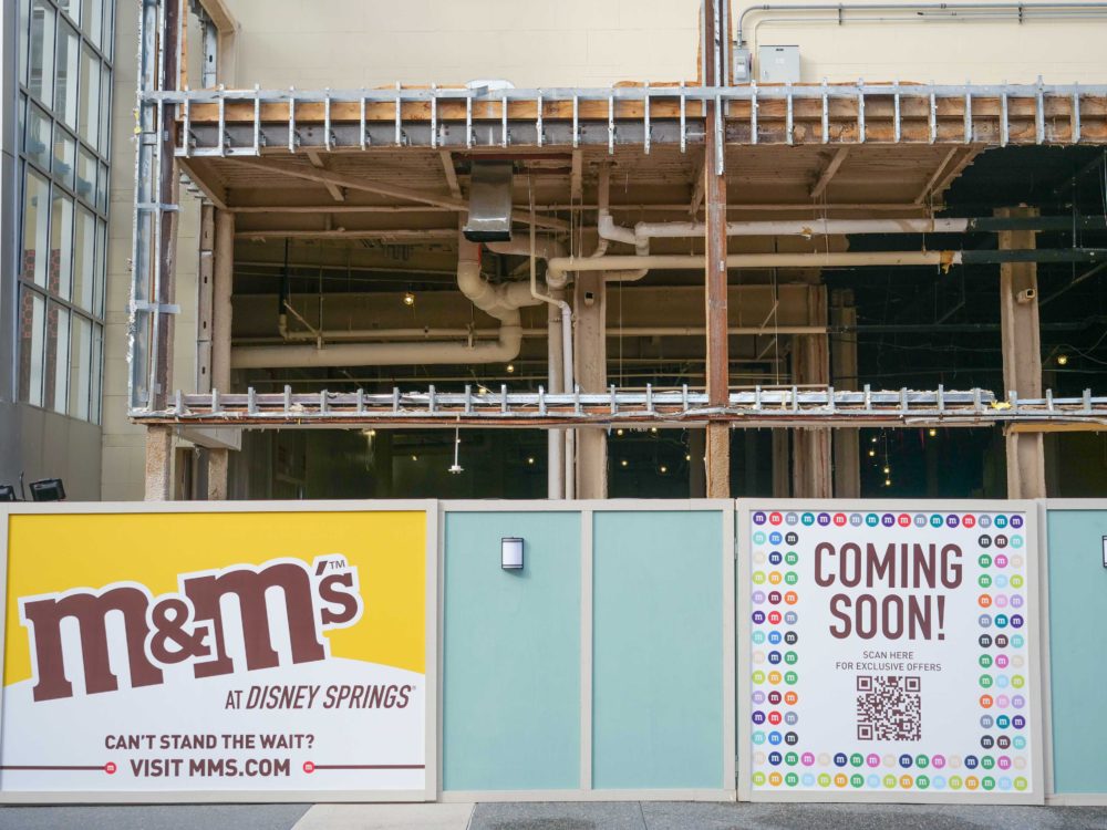 M&M’s retail store construction