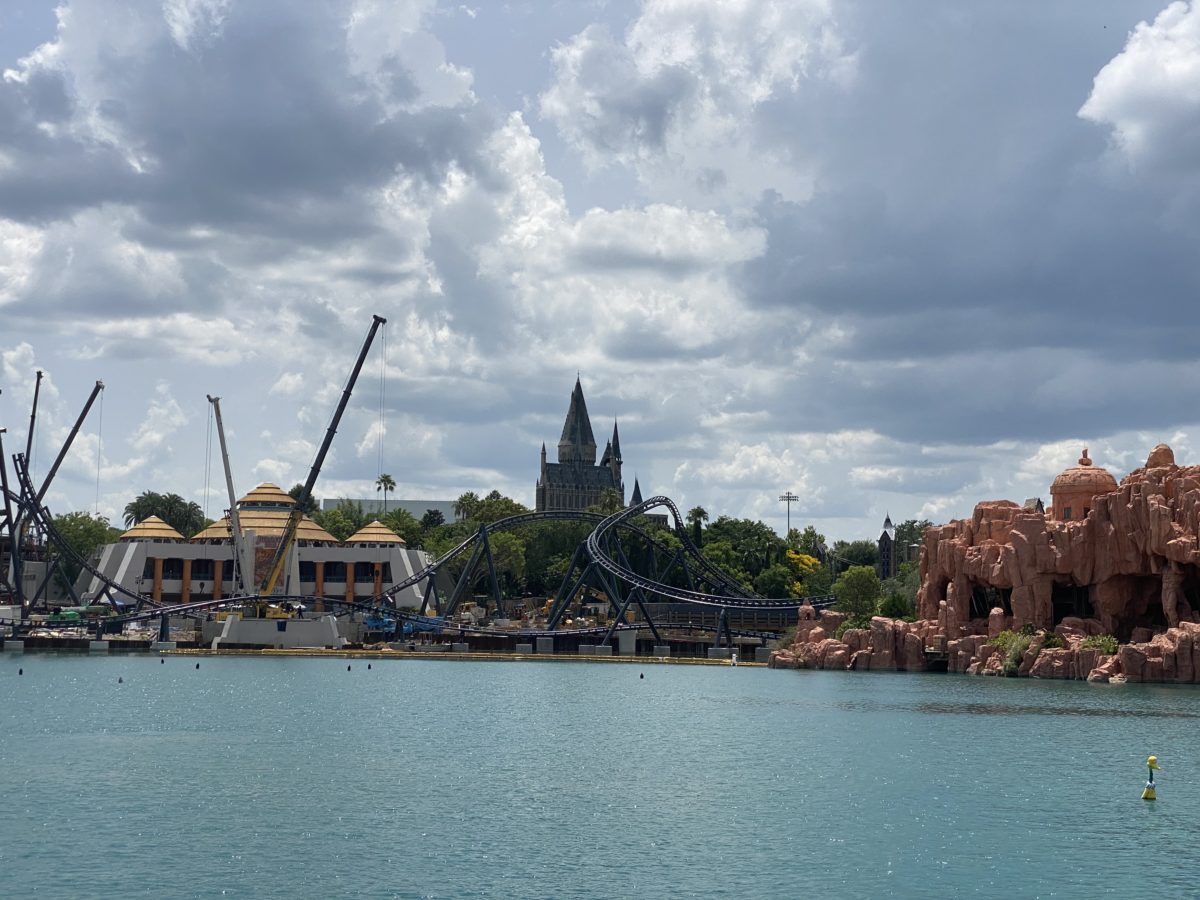 velocicoaster roller coaster construction jurassic park islands of adventure june 26 2020