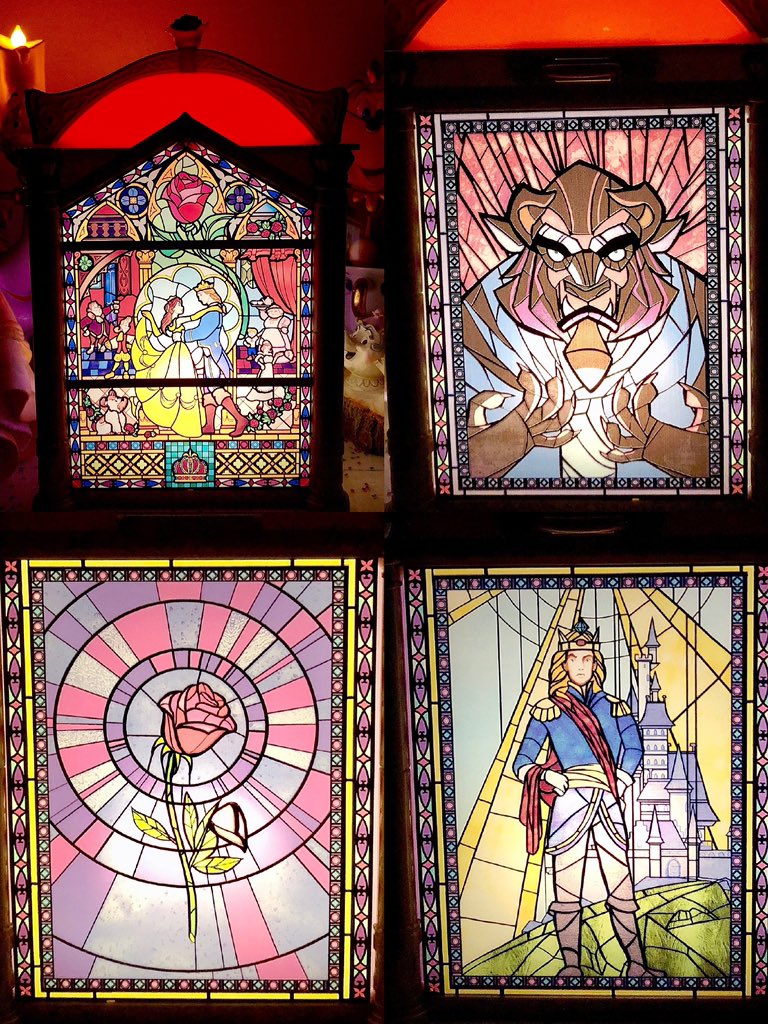 Photos First Look At Beauty And The Beast Stained Glass Light Up Popcorn Bucket Coming To Tokyo Disneyland S New Fantasyland Wdw News Today