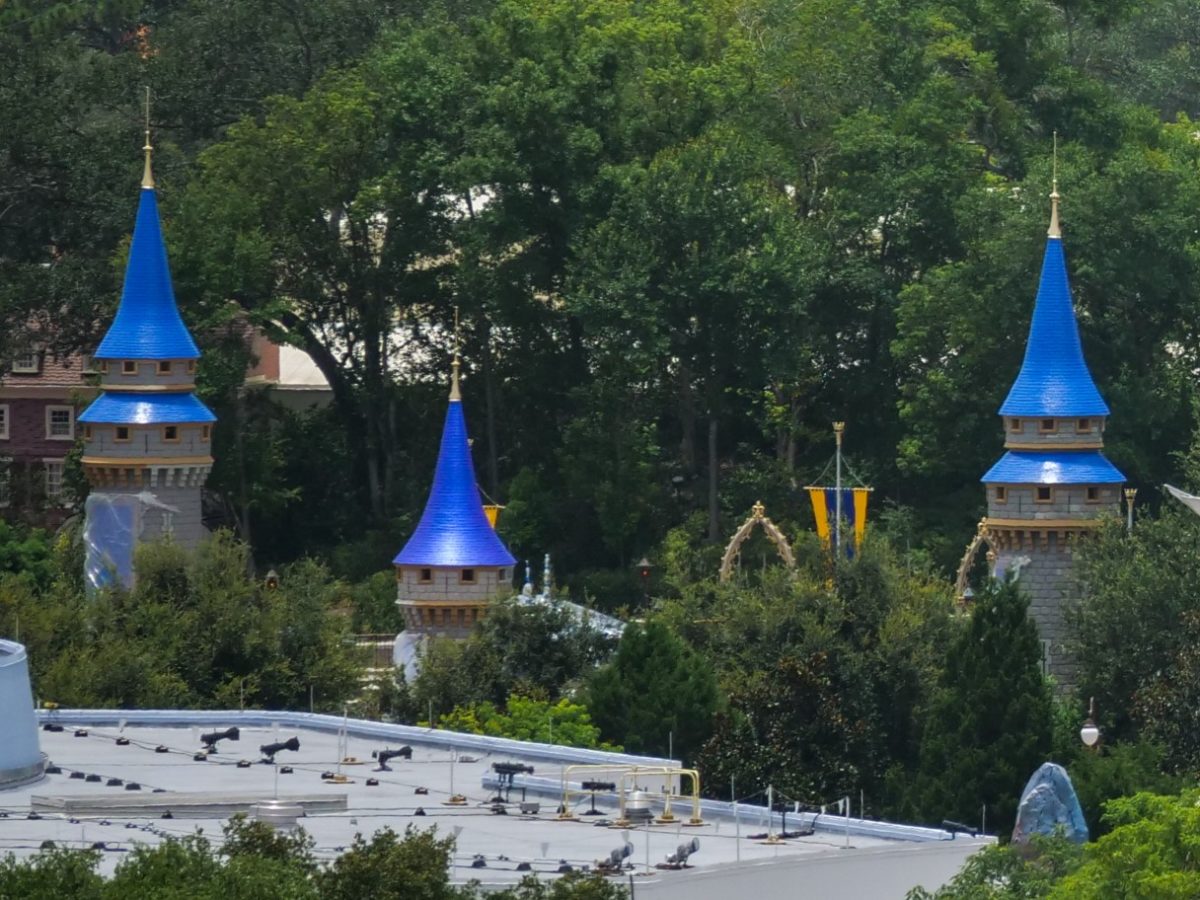 Cinderella Castle Makeover at Magic Kingdom Front Towers 1