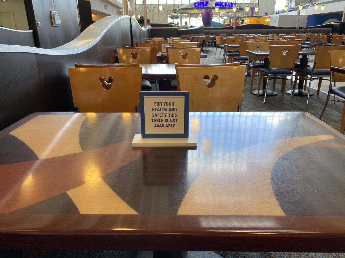 Contemporary contempo cafe social distancing table unavailable