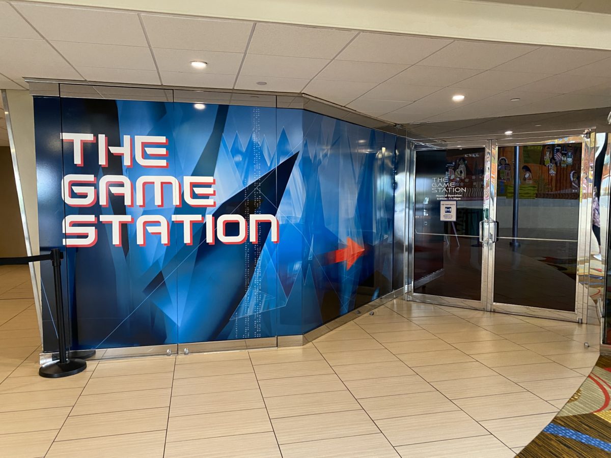 Contemporary game station closed