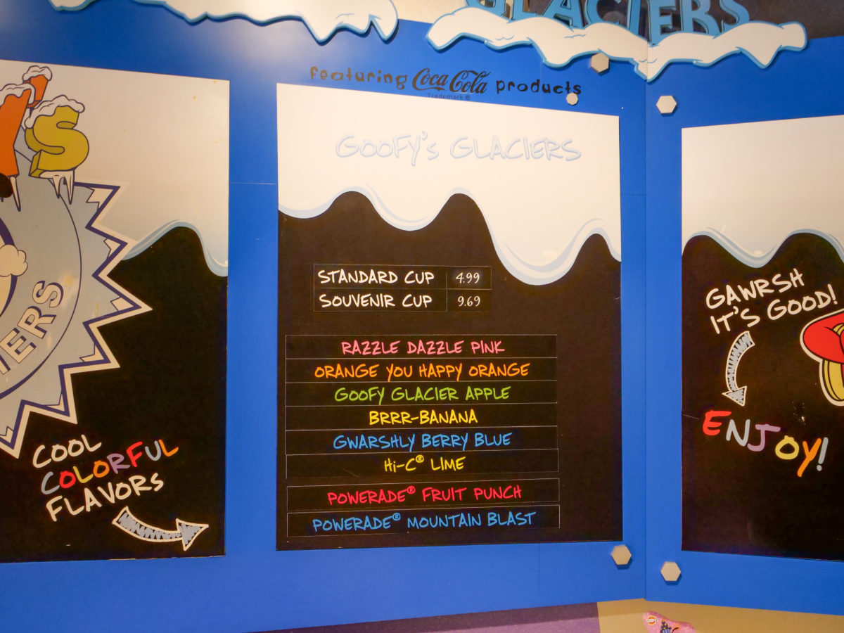 Goofys Glaciers Menu 6 27 20