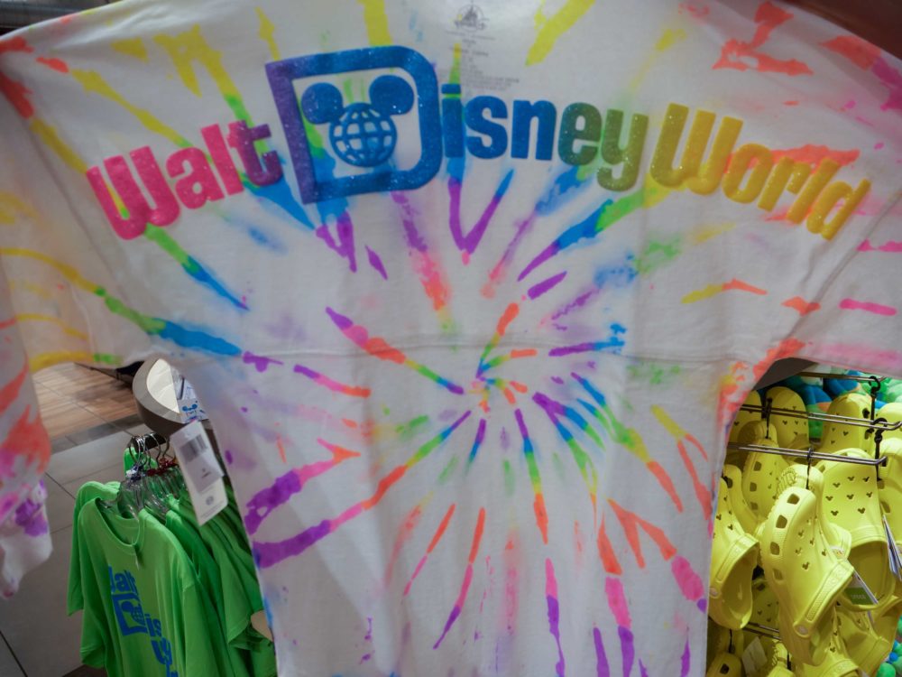 walt disney world neon splatter spirit jersey for adults