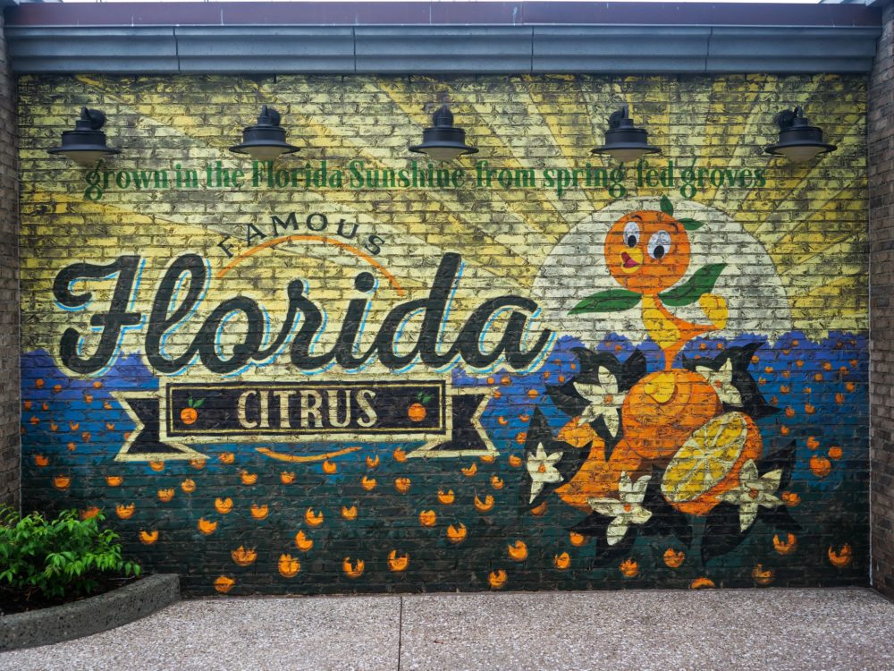 Orange Bird Mural at Disney Springs