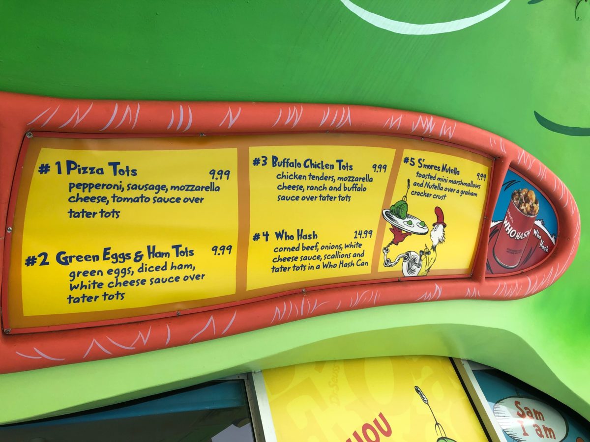 Review Green Eggs and Ham Who Hash Can June2020 Universal Islands of Adventure 1