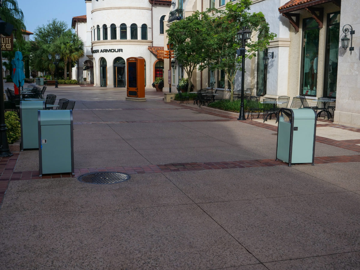 Rogue Trash Cans at Disney Springs 6 27 20