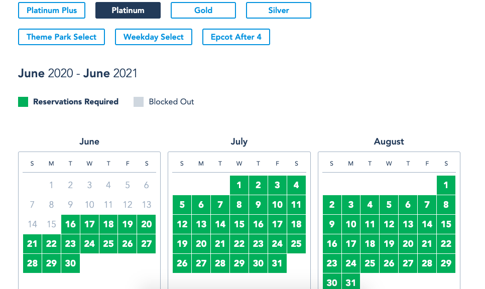 Disney Theme Park Reservations