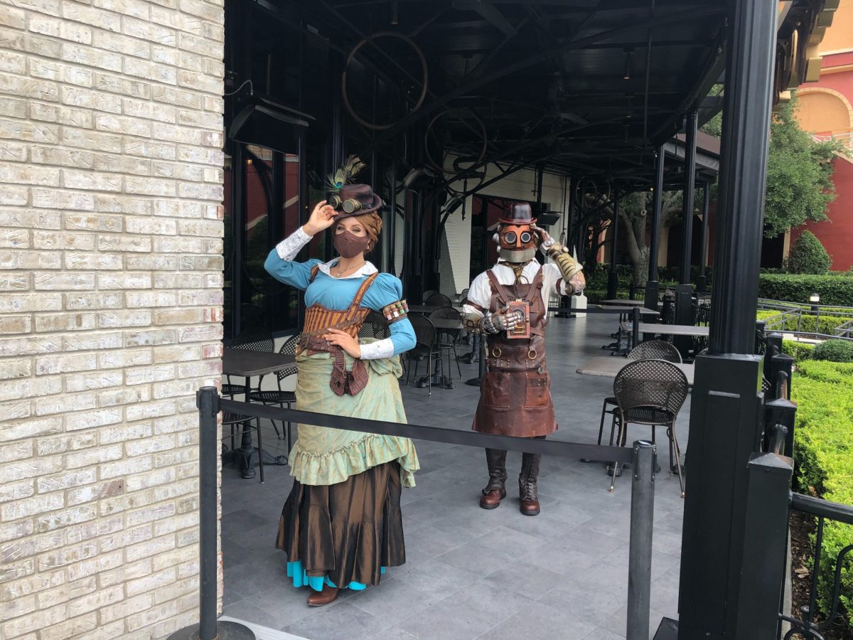 Penelope and Jacques Social Distance Character Meet and Greet Toothsome Chocolate Emporium and Savory Feast Kitchen CityWalk